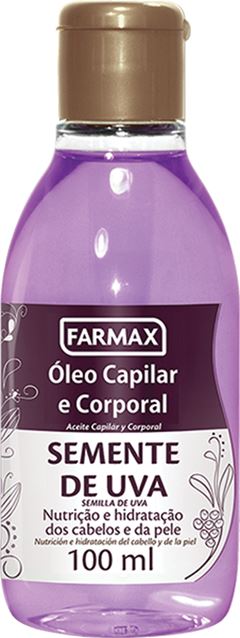 Oleo Capilar e Corporal Farmax Semente de Uva 100ml