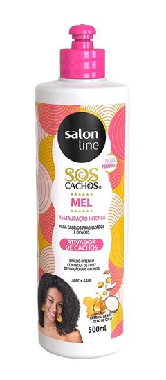 Ativador de Cachos Salon Line S.O.S Cachos 500 ml Mel e Óleo de Argan